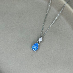Ασημένιο κολιέ 925 με Aquamarine
