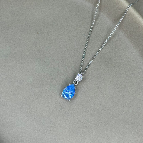 Ασημένιο κολιέ 925 με Aquamarine