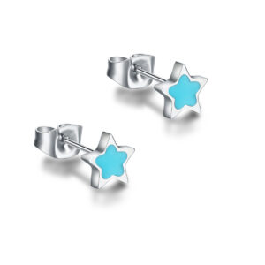 Παιδικό σκουλαρίκι μπλε Αστέρι