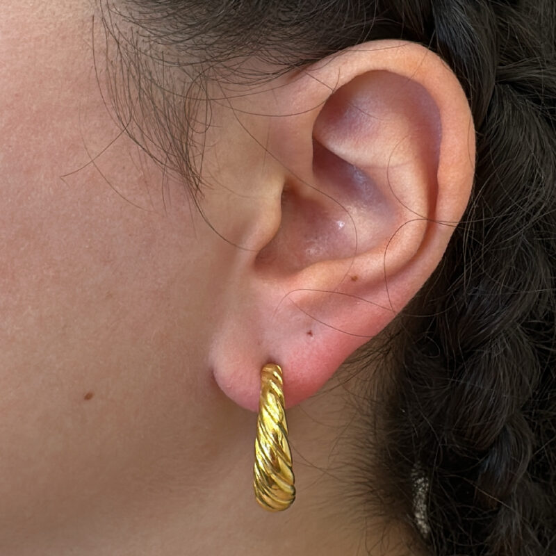 Επίχρυσα σκουλαρίκια 925