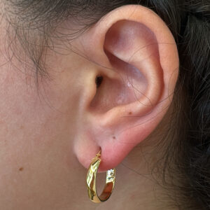 Επίχρυσα σκουλαρίκια 925