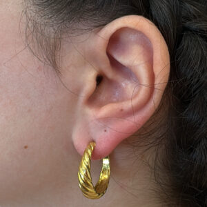 Επίχρυσα σκουλαρίκια 925