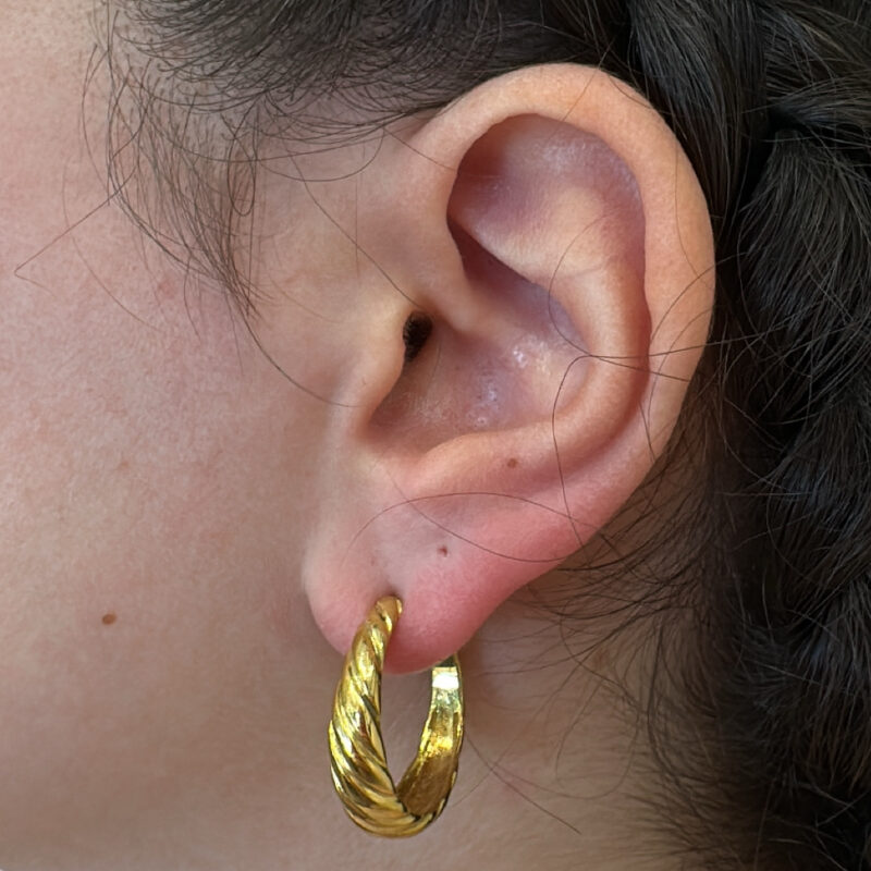 Επίχρυσα σκουλαρίκια 925