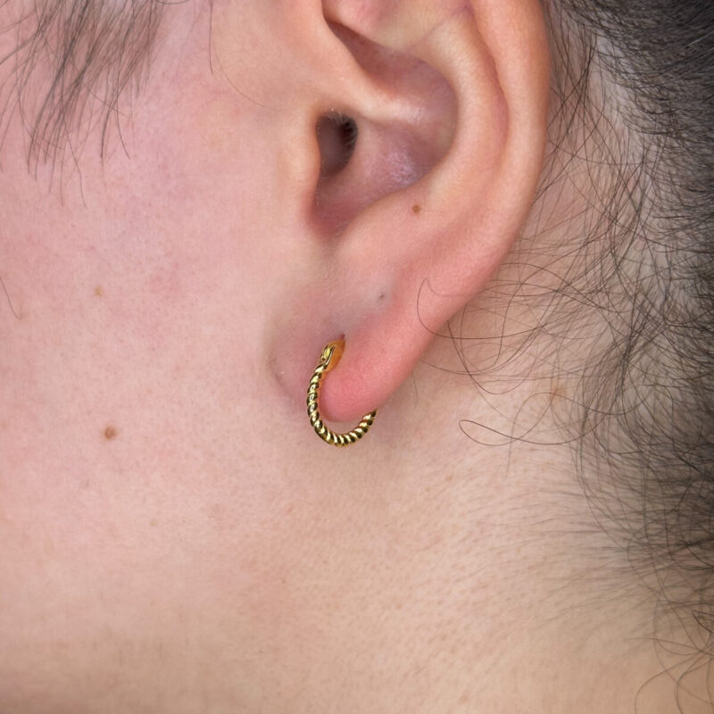 Επίχρυσα σκουλαρίκια 925