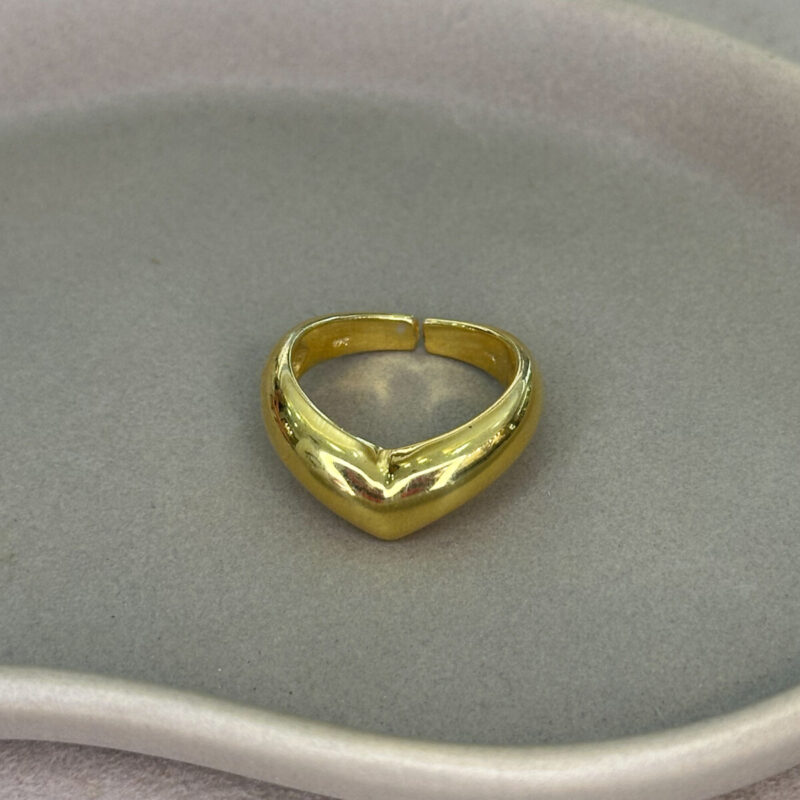 Ασημένιο Επίχρυσο Δαχτυλίδι 925