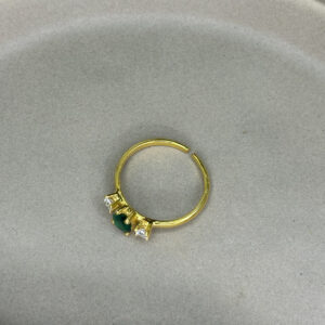 Ασημένιο Επιχρυσωμένο Δαχτυλίδι 925