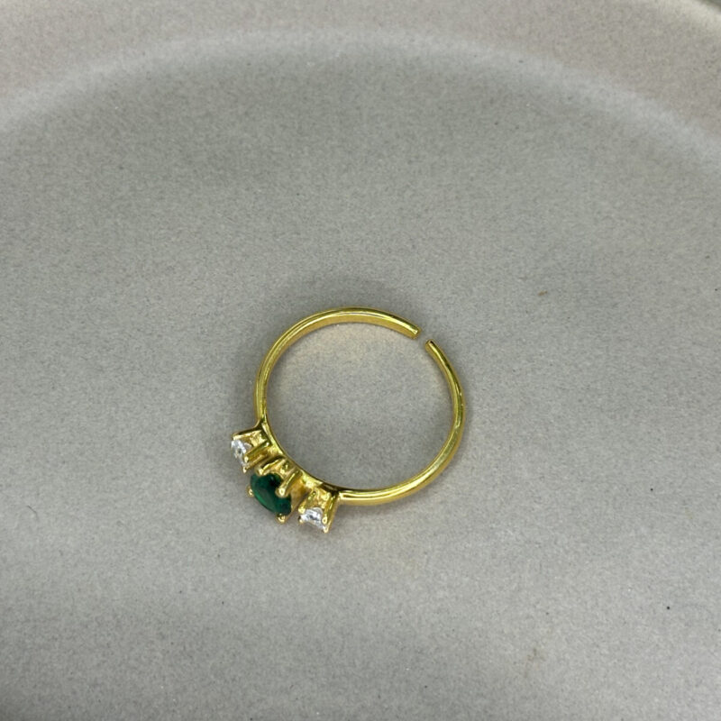 Ασημένιο Επιχρυσωμένο Δαχτυλίδι 925