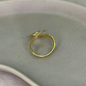 Ασημένιο Επιχρυσωμένο Δαχτυλίδι 925