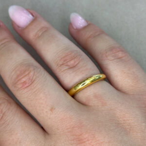 Ασημένιο Επίχρυσο Δαχτυλίδι 925