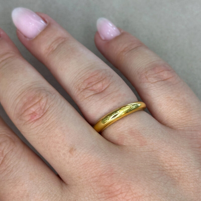 Ασημένιο Επίχρυσο Δαχτυλίδι 925