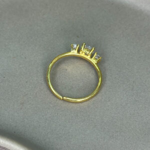 Ασημένιο Επιχρυσωμένο Δαχτυλίδι 925