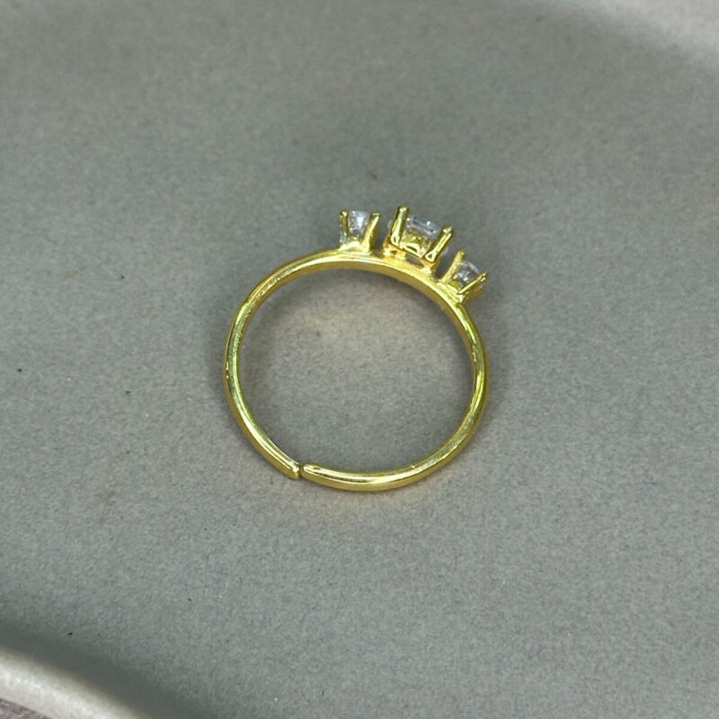 Ασημένιο Επιχρυσωμένο Δαχτυλίδι 925