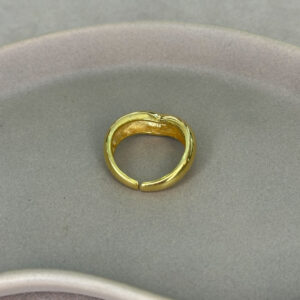 Ασημένιο Επίχρυσο Δαχτυλίδι 925