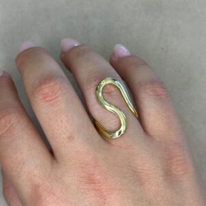 Ασημένιο Επιχρυσωμένο Δαχτυλίδι 925