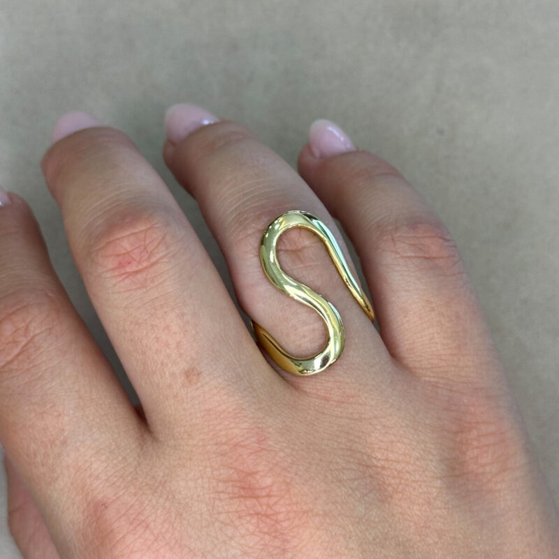 Ασημένιο Επιχρυσωμένο Δαχτυλίδι 925