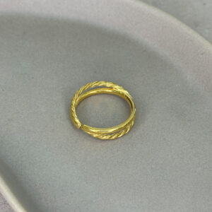 Ασημένιο Επιχρυσωμένο Δαχτυλίδι 925