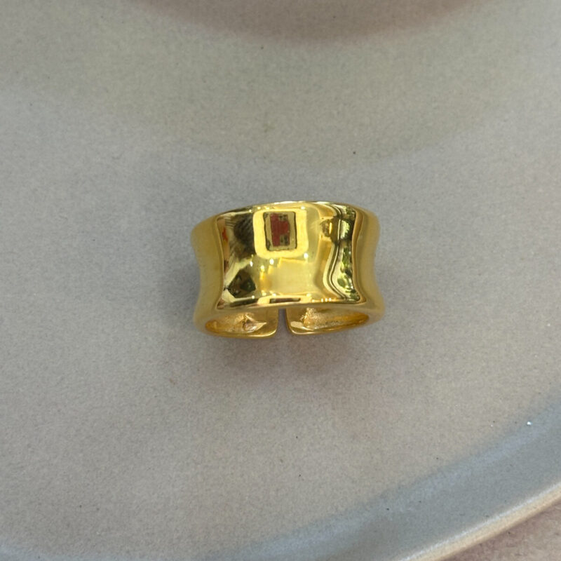 Ασημένιο Επίχρυσο Δαχτυλίδι 925