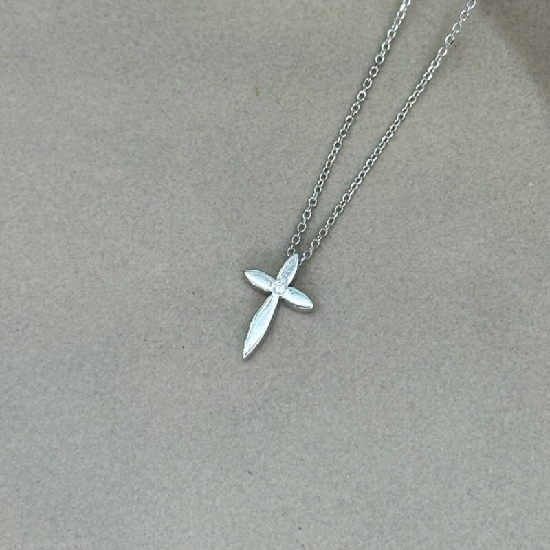 Σταυρός Ασήμι 925 με Ζιργκόν