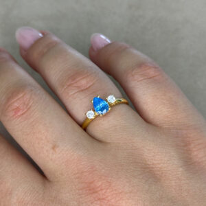 Ασημένιο Επιχρυσωμένο Δαχτυλίδι 925