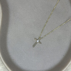 Κολιέ Σταυρός Χρυσό 9Κ