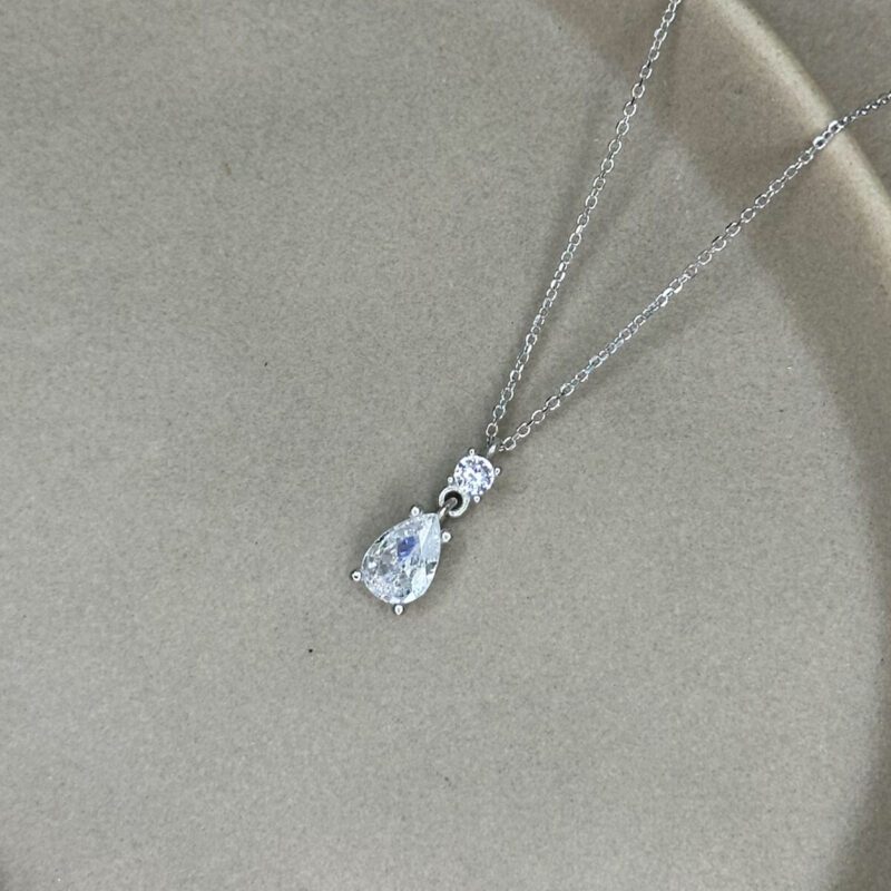 Ασημένιο κολιέ 925 με Ζιργκόν