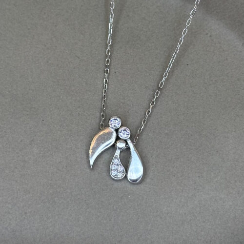 Ασημένιο κολιέ οικογένεια