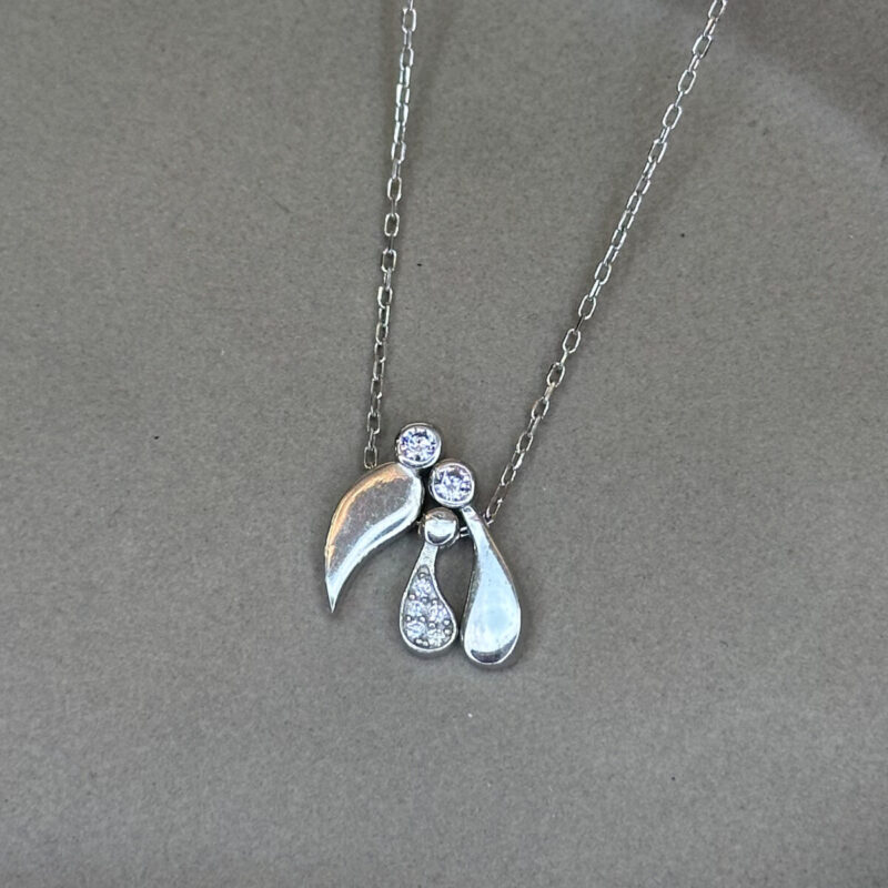 Ασημένιο κολιέ οικογένεια