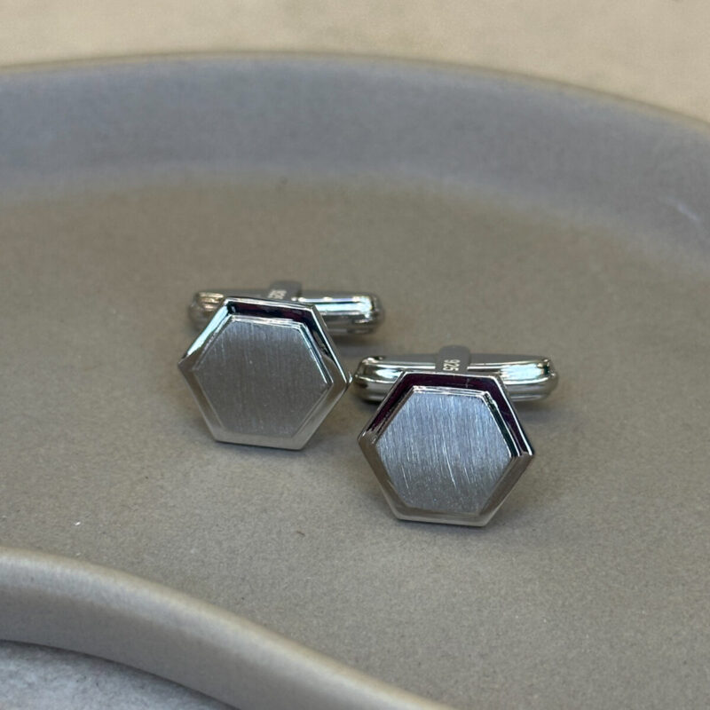 Μανικετόκουμπα από ασήμι 925