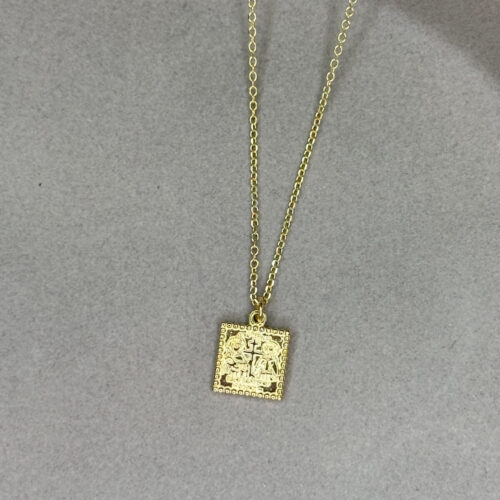 Κολιέ Χρυσό 9 Καρατίων με Κωνσταντινάτο