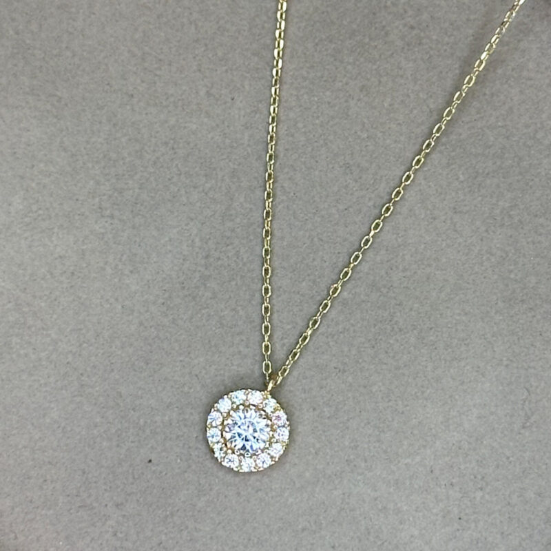 Κολιέ Χρυσό 9Κ Ροζέτα