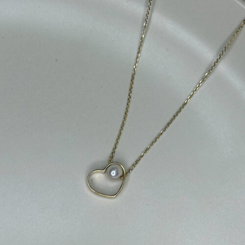 Κολιέ Καρδιά 9 Καρατίων