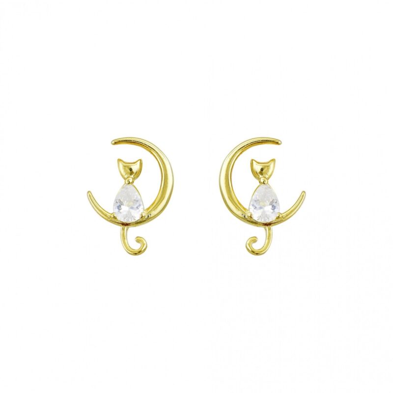 Επίχρυσα σκουλαρίκια 925