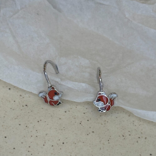 Κρεμαστά Ασημένια Σκουλαρίκια