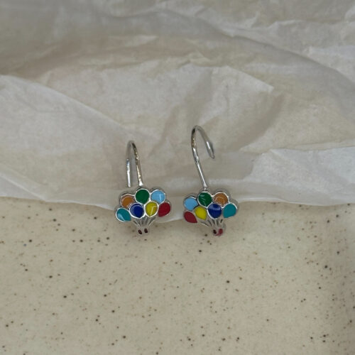 Κρεμαστά Ασημένια Σκουλαρίκια