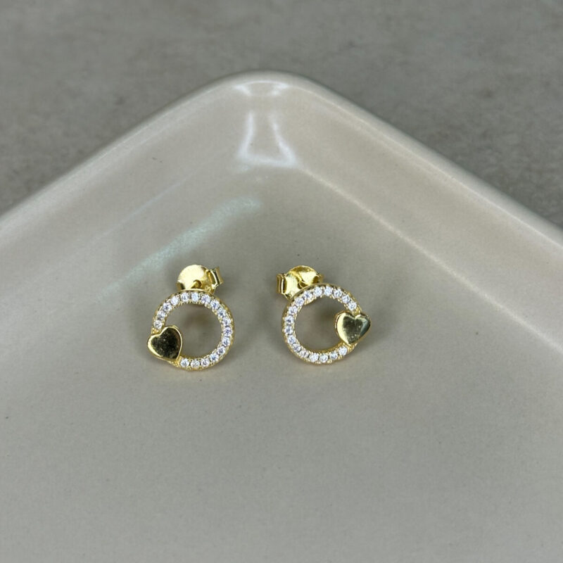 Επίχρυσα σκουλαρίκια 925