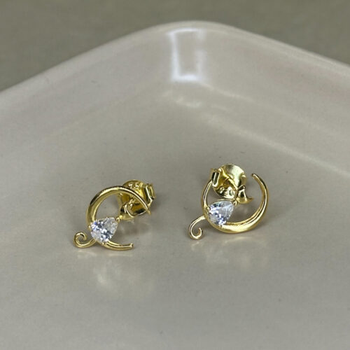 Επίχρυσα σκουλαρίκια 925