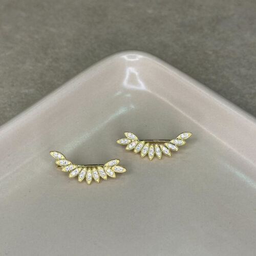 Επίχρυσα σκουλαρίκια 925